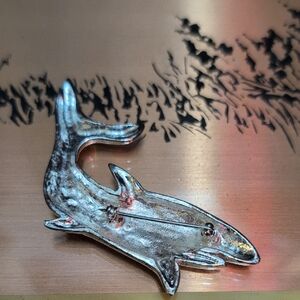 Silver Shark Fish Ornament